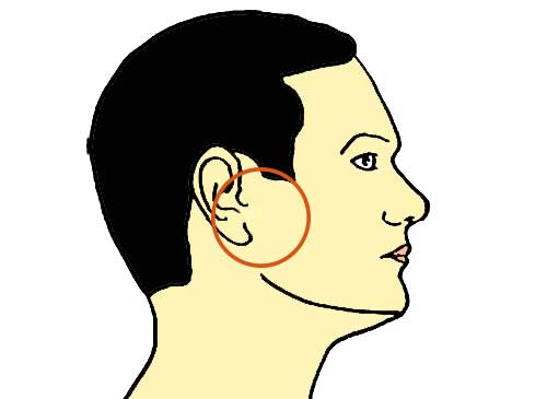 точка улучшающая слух